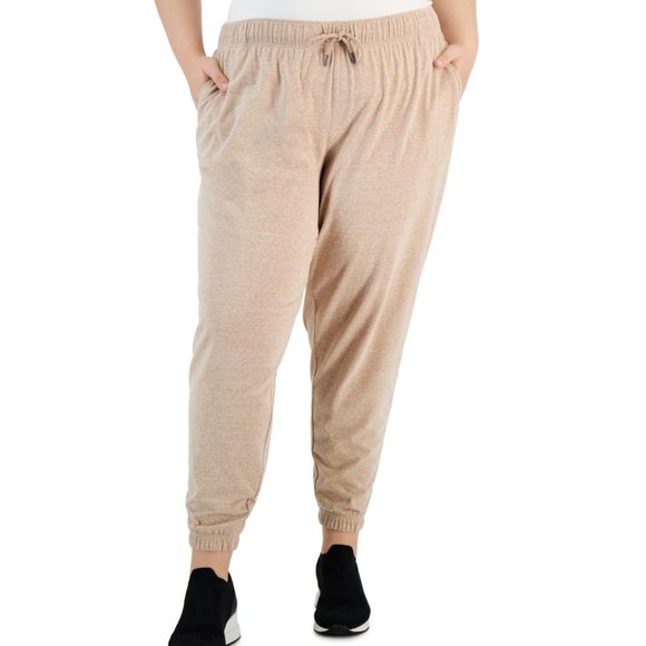 NWT ID Ideology Womens Pull On Lightweight Jogger Choco Malt Size 2X $50 B356 - Picture 1 of 1